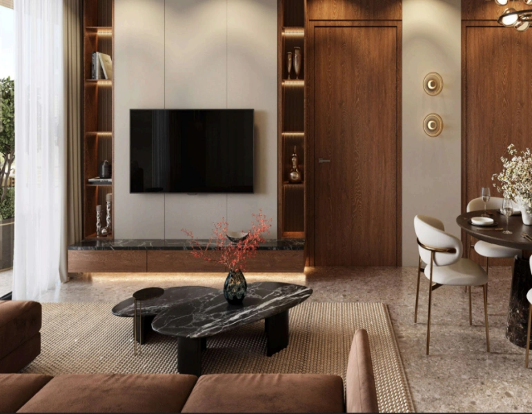 Stilvolles Ein-Zimmer-Apartment mit modernem Design