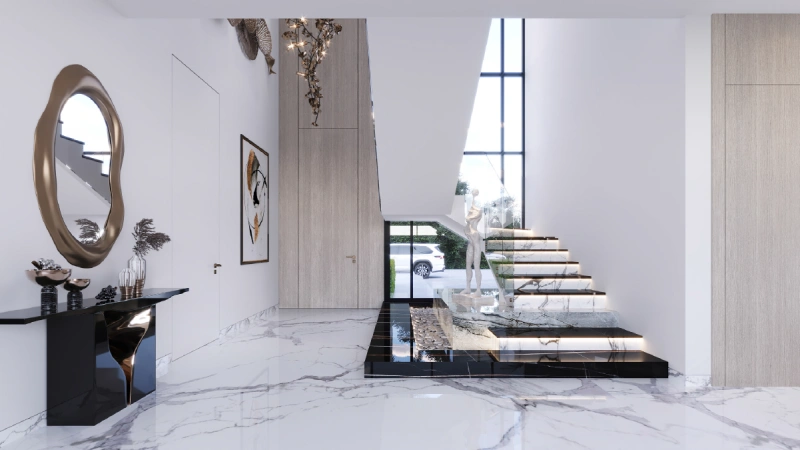 Traumhaftes Anwesen: 4-Zimmer Luxusvilla mit Bedienstetenraum, privatem Pool und modernem Design