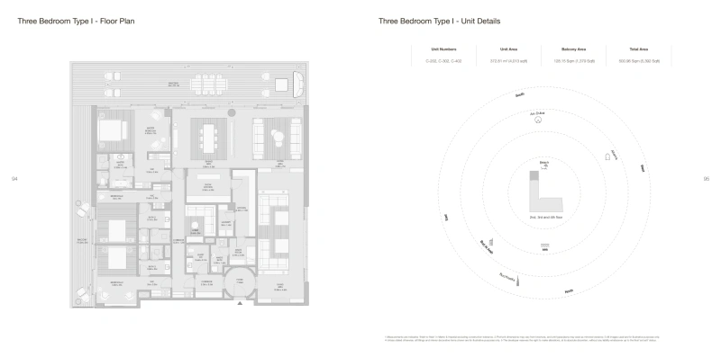 Traumhaftes 3-Zimmer Ultra-Luxus-Apartment mit riesigem Balkon und voller Meerblick!