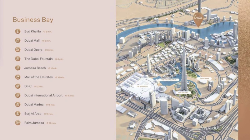 Exklusive 3-Zimmer-Wohnung mit Panoramablick auf Burj Khalifa und Downtown, inspiriert von der Natur