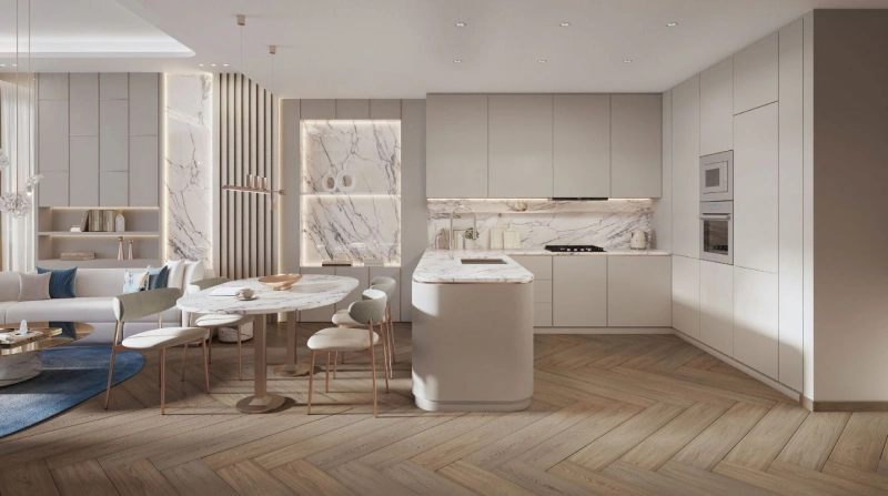 Paradiesische 1-Zimmer-Wohnung mit bodentiefen Fenstern in idyllischer Insellage