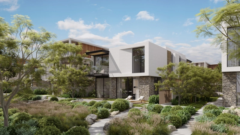 Geräumige 3-Zimmer-Villa mit Personalzimmer und eigenem Bad, privatem Pool.