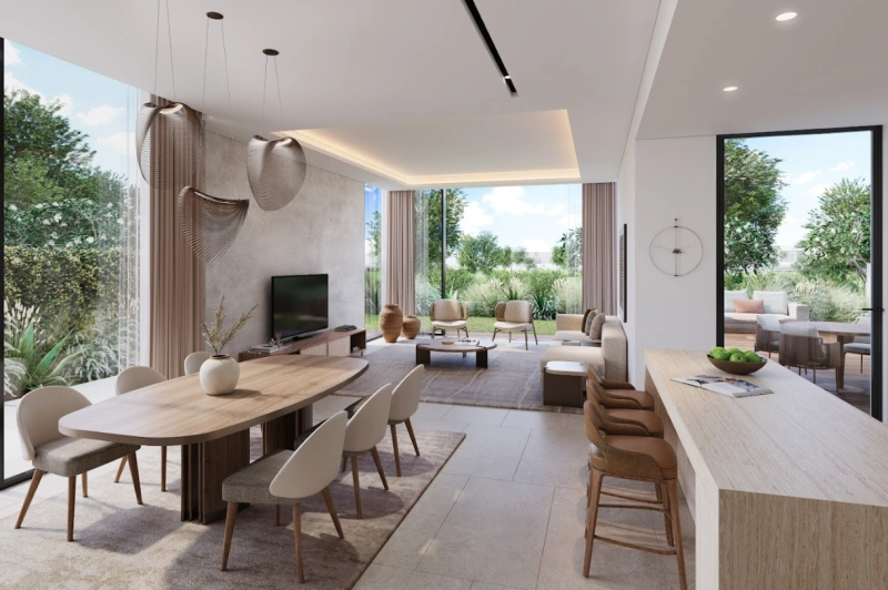 Geräumige 3-Zimmer-Villa mit Personalzimmer und eigenem Bad, privatem Pool.