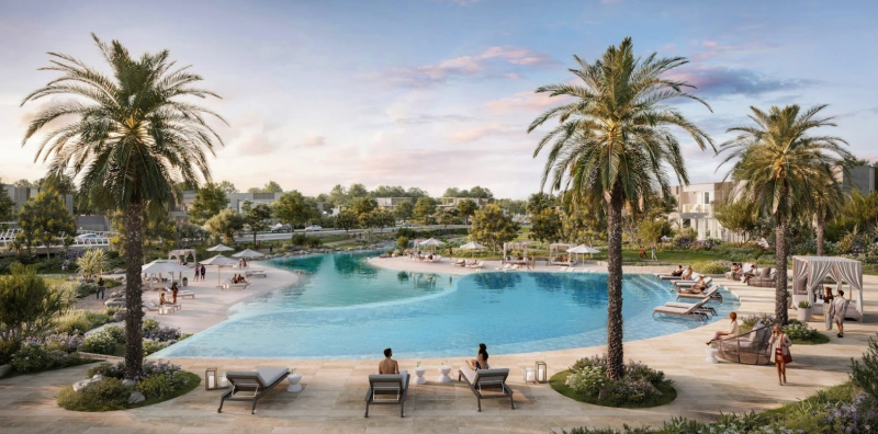 Geräumige 3-Zimmer-Villa mit Personalzimmer und eigenem Bad, privatem Pool.