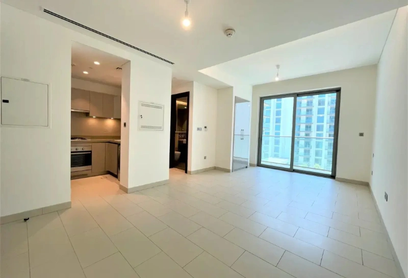 Modernes Studio-Apartment mit Pool- und Parkblick in Sobha Hartland Greens