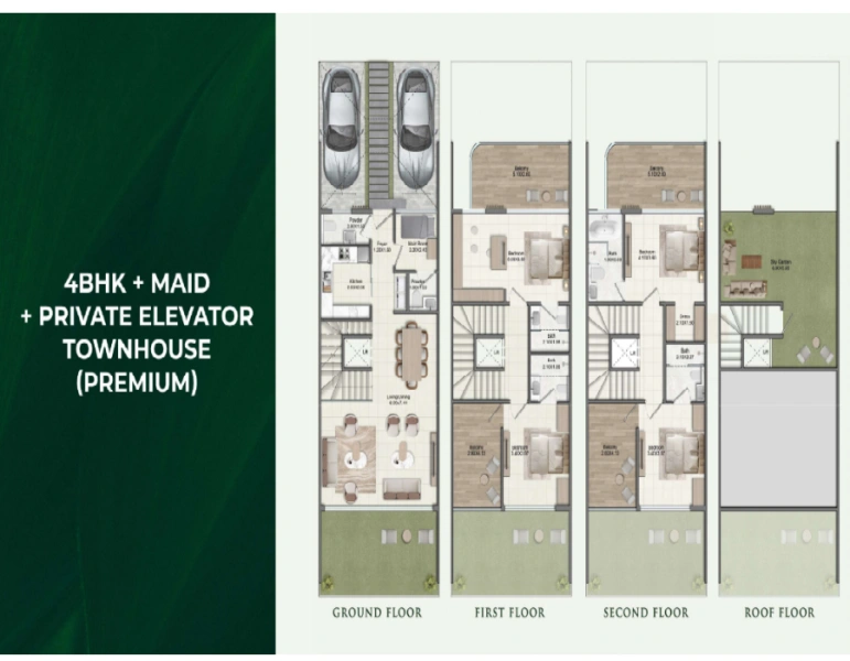 Luxuriöses Vier-Schlafzimmer-Stadthaus mit Dienstmädchenzimmer | Modernes Design | Premium-Wohnen