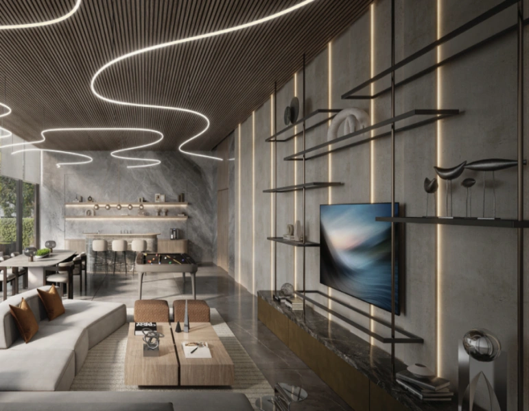 Stilvolles Apartment mit einem Schlafzimmer und modernem Design, das Komfort und Charme bietet