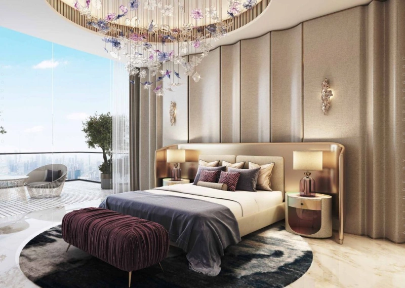 Wunderschönes 2-Zimmer-Apartment mit atemberaubendem Blick auf den Burj Khalifa, direkt am Wasser!
