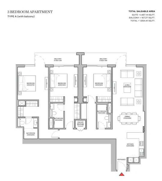 Geräumiges 3-Zimmer-Apartment mit riesigem Grundriss!