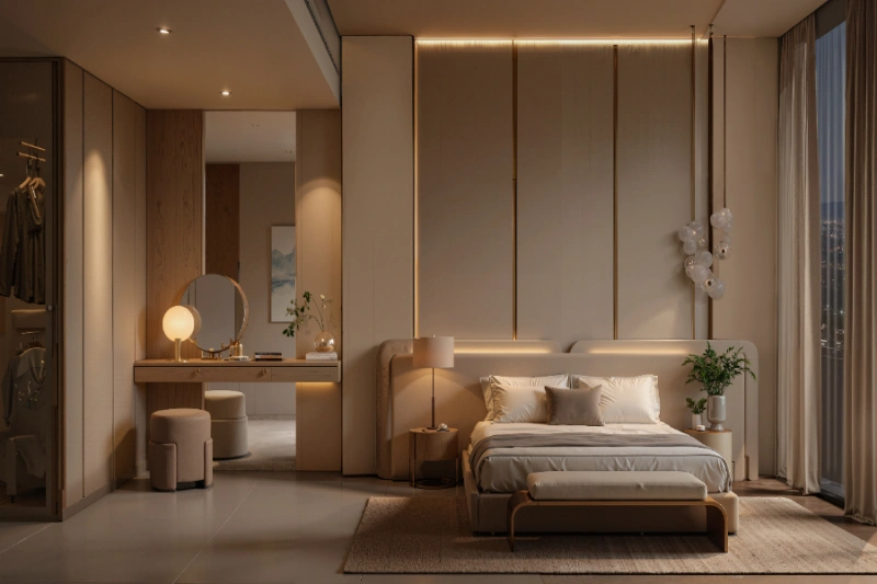 Stilvolles Ein-Zimmer-Apartment mit modernem Design