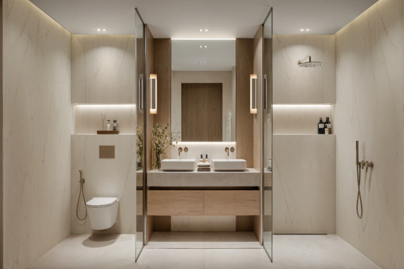 Stilvolles Ein-Zimmer-Apartment mit modernem Design