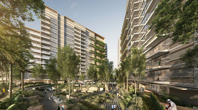 Exklusive 3-Zimmer-Wohnung mit großem Balkon und Blick auf Expo City