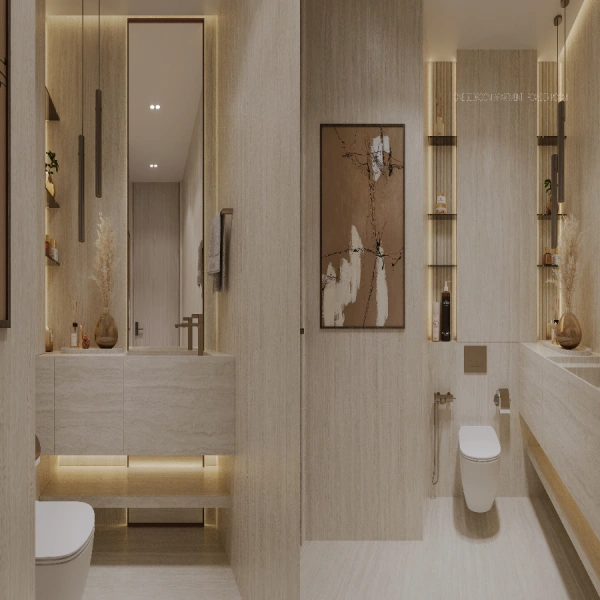 Stilvolles Ein-Zimmer-Apartment mit modernem Design