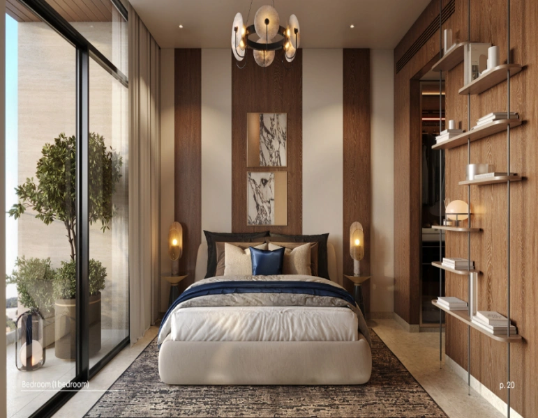 Atemberaubende Zwei-Zimmer-Wohnung mit Abstellraum, Tauchbecken und Panoramablick