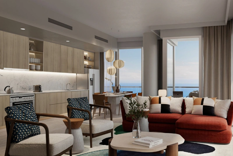 Luxuriöses Wohnen direkt am Strand: Elegantes 1-Schlafzimmer-Apartment