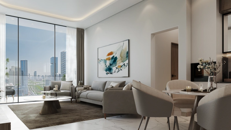 Stilvolle Zwei-Zimmer-Wohnung mit modernem Design