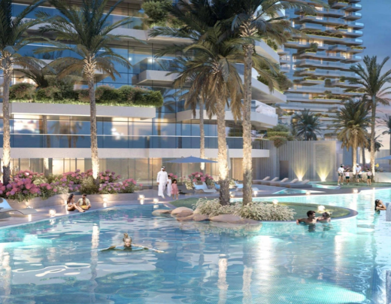 Lussuoso attico con tre camere da letto e design moderno