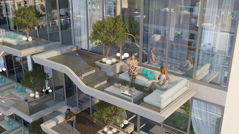 Modernes Townhouse mit Sunken Garden und Einbauküche