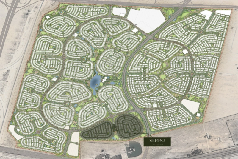 Luxuriöse Villa mit fünf Schlafzimmern und Dienstmädchenzimmer, mit modernem Design