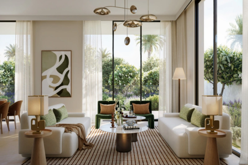 Luxuriöse Villa mit fünf Schlafzimmern und Dienstmädchenzimmer, mit modernem Design