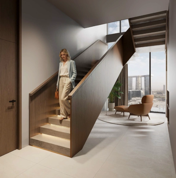 Modernes Zwei-Schlafzimmer-Duplex mit elegantem Design und toller Ausstattung