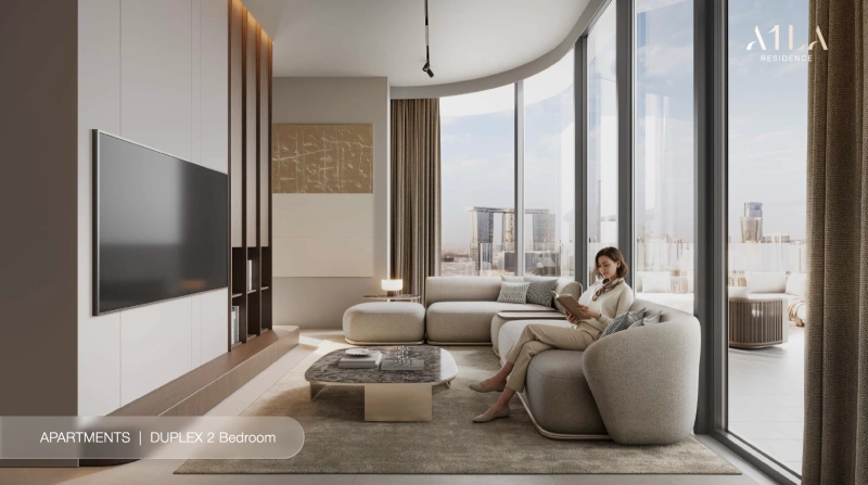 Modernes Zwei-Schlafzimmer-Duplex mit elegantem Design und toller Ausstattung