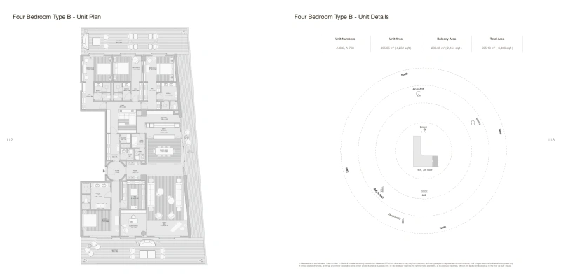 Luxuriöse 4-Zimmer-Wohnung mit riesigem Balkon und voller Meerblick