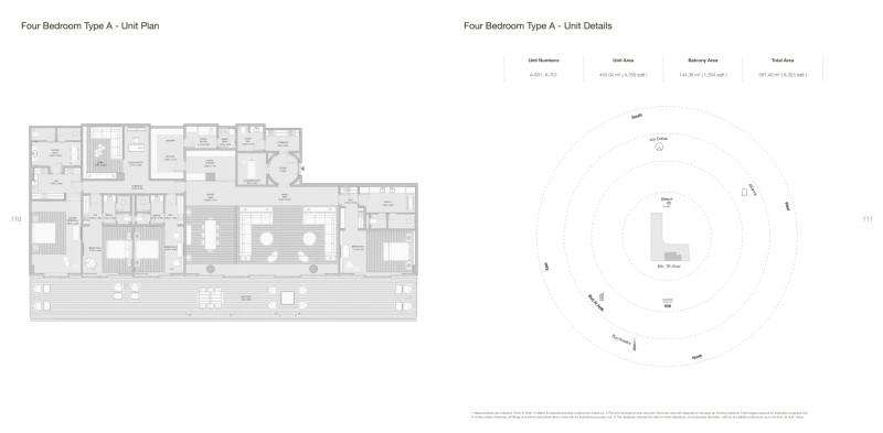 Luxuriöse 4-Zimmer-Wohnung mit riesigem Balkon und voller Meerblick