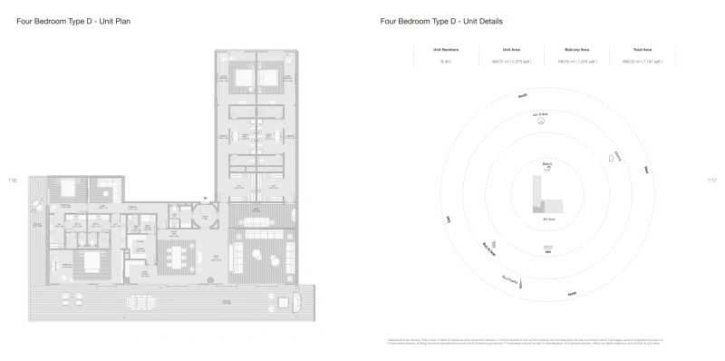 Luxuriöse 4-Zimmer-Wohnung mit riesigem Balkon und voller Meerblick