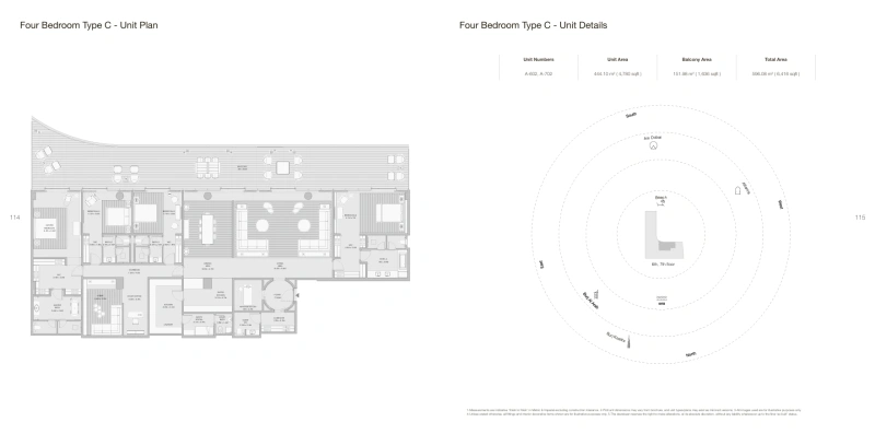Luxuriöse 4-Zimmer-Wohnung mit riesigem Balkon und voller Meerblick