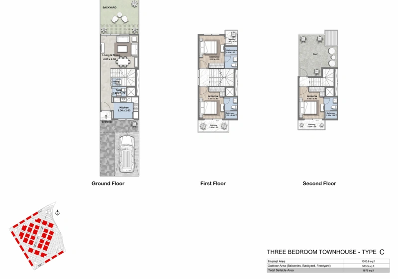 Stilvolles und luxuriöses Stadthaus mit 3 Schlafzimmern in erstklassiger Lage