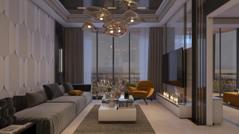 Moderne 1-Zimmer Wohnung mit Pool und bodentiefen Fenstern, ideal für Privatsphäre und Komfort!