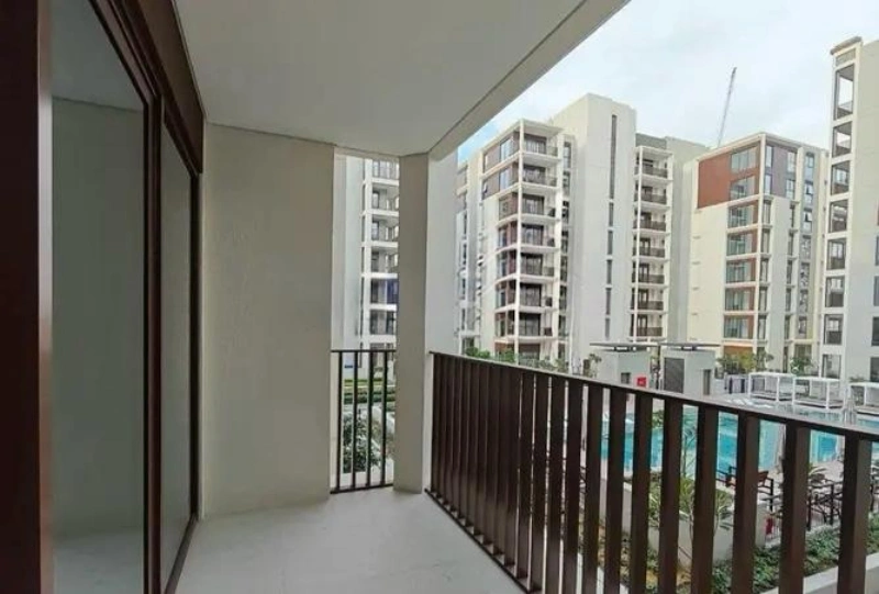 Stilvolle Wohnung mit einem Schlafzimmer und modernem Design.