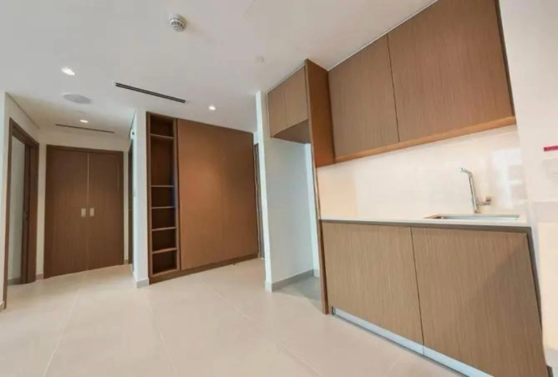 Stilvolle Wohnung mit einem Schlafzimmer und modernem Design.