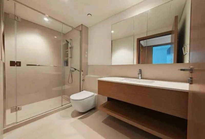 Stilvolle Wohnung mit einem Schlafzimmer und modernem Design.