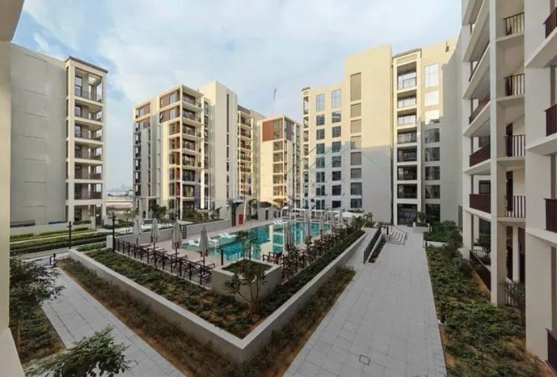 Stilvolle Wohnung mit einem Schlafzimmer und modernem Design.