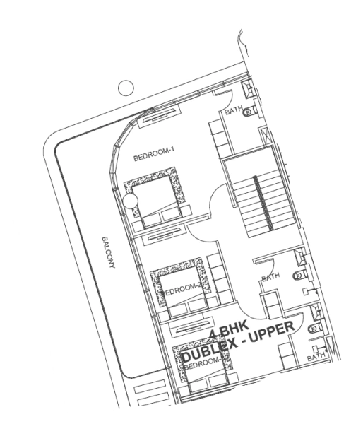 Splendido appartamento duplex con 4 camere da letto e soggiorno di lusso