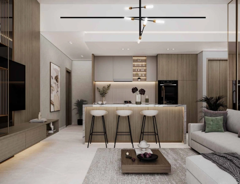 Modernes Design in stilvollem 1-Zimmer Apartment