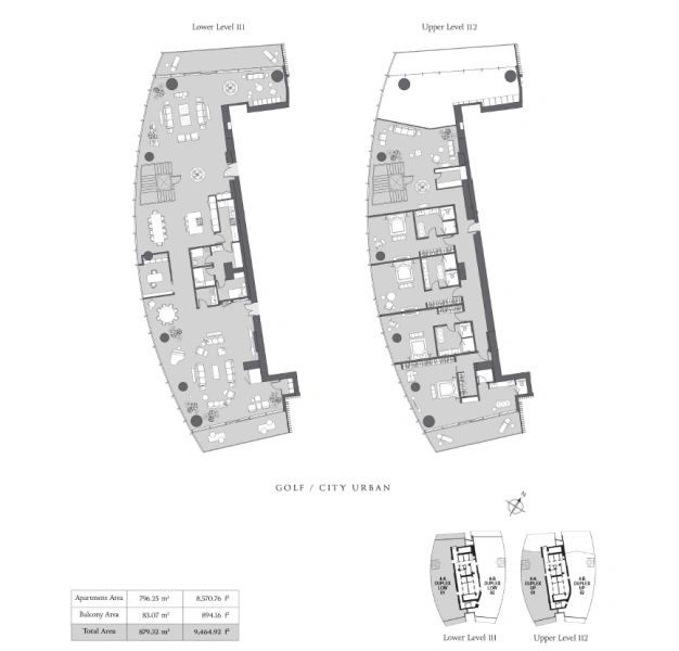 Super Luxury: Exklusives 4-Zimmer-Duplex-Penthouse mit atemberaubendem Ausblick