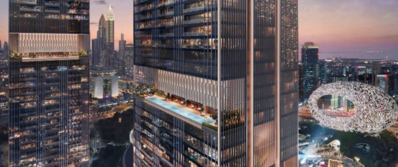 Luxuriöses 2-Zimmer Apartment mit Hausmädchenzimmer und Bad, Blick auf den Burj Khalifa