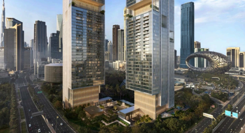 Luxuriöses 2-Zimmer Apartment mit Hausmädchenzimmer und Bad, Blick auf den Burj Khalifa