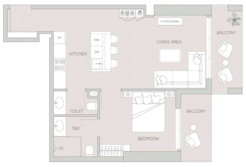 Moderne 2-Zimmer-Etagenwohnung mit Resort-Style Living und Community Lifestyle!