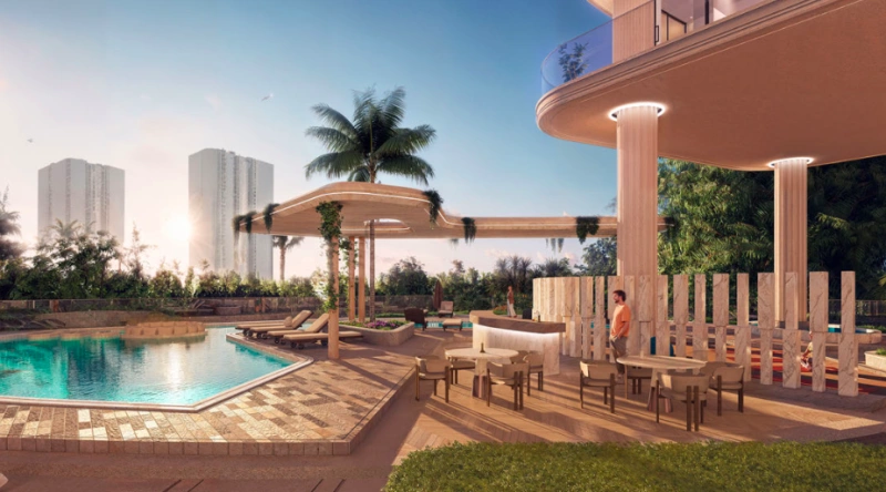 Moderno apartamento de 2 habitaciones en el complejo residencial Dubai Land: a sólo 20 minutos del centro de la ciudad. ¡Disfrute de muchas comodidades!