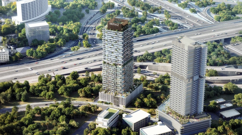 Erleben Sie exklusiven Rooftop Luxus im Dubai Land Residence Complex mit Lifestyle-Annehmlichkeiten