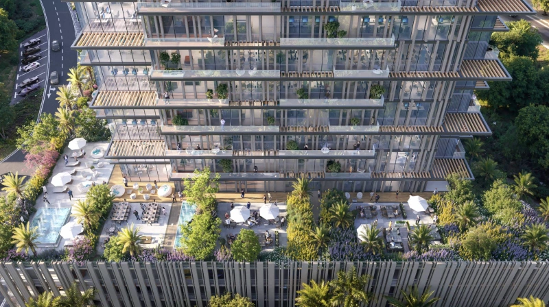 Erleben Sie exklusiven Rooftop Luxus im Dubai Land Residence Complex mit Lifestyle-Annehmlichkeiten