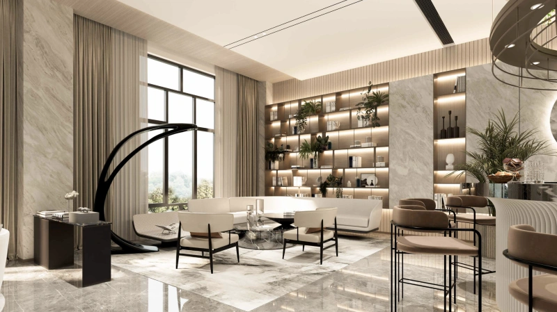 Erleben Sie exklusiven Rooftop Luxus im Dubai Land Residence Complex mit Lifestyle-Annehmlichkeiten