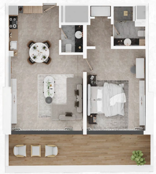 1-Zimmer-Wohnung in ikonischer Lage - Der perfekte Rückzugsort in der Stadt