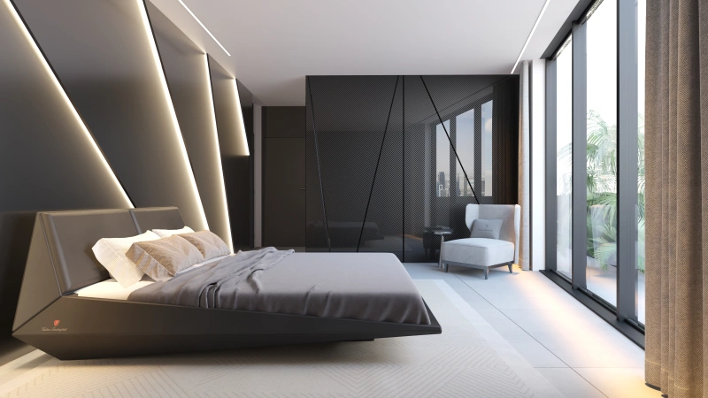 Luxuriöses Apartment mit 4 Schlafzimmern: Einzigartiges Design, intelligente Wohnkonzepte