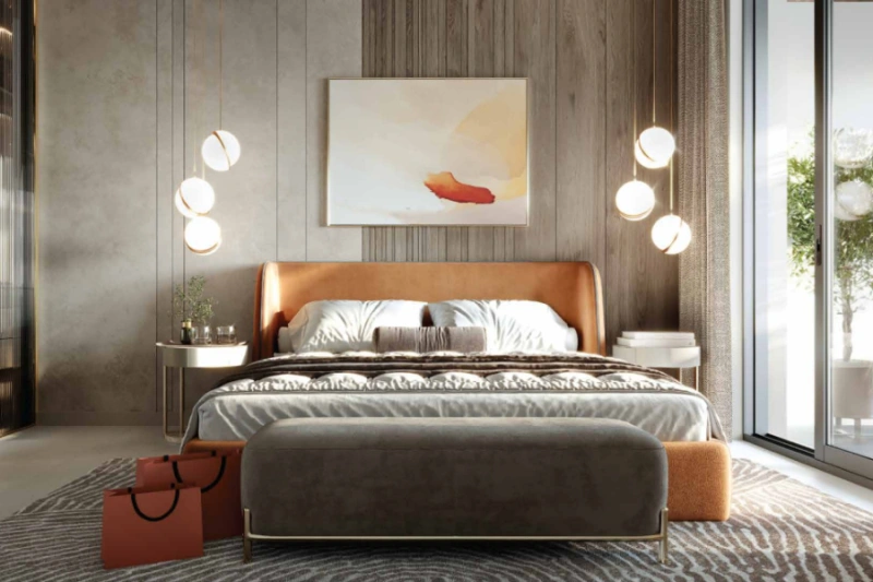 Stilvolle Zweizimmerwohnung mit Arbeitszimmer in modernem Design