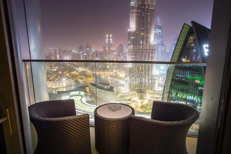 Luxury Hotelapartment mit 2 Schlafzimmern und Downtown-Blick